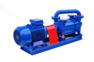 Double stage liquid ring vacuum pump